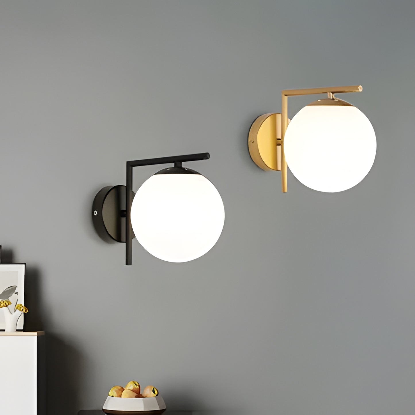 Lampa De Perete G101-1w Black White  13