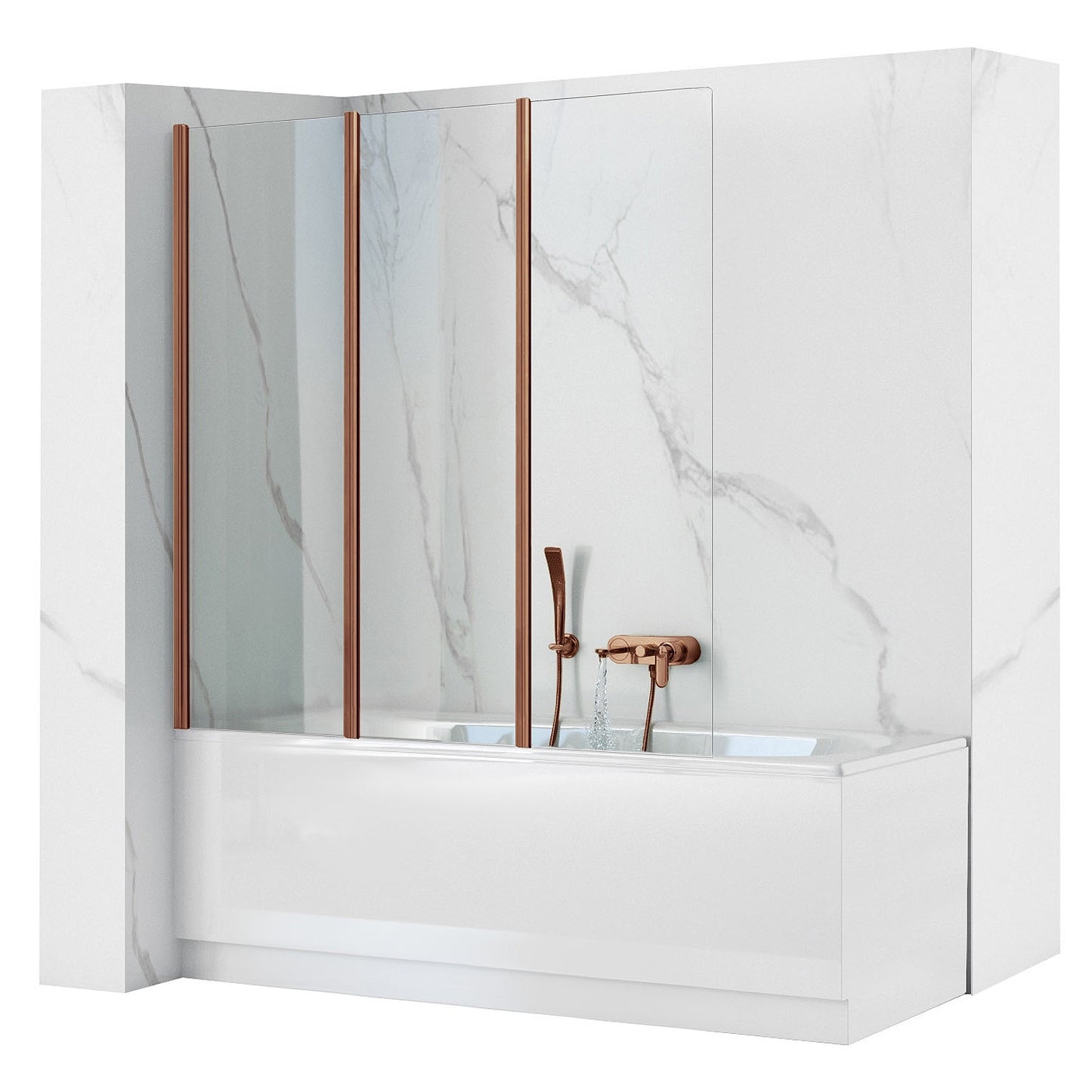 Panou pentru cada pliabil Rea Agat-3 120 Brush Copper  1