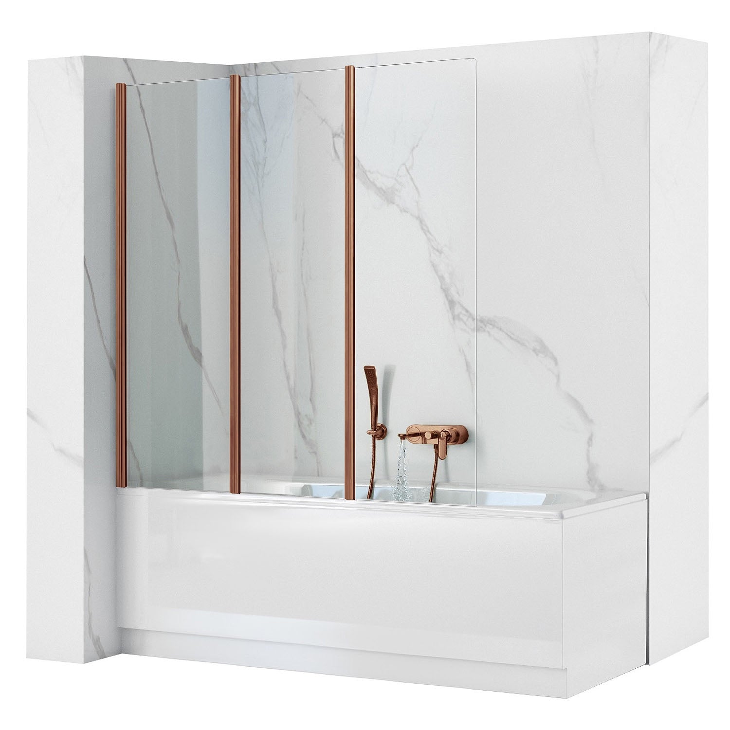 Panou pentru cada pliabil Rea Agat-3 120 Brush Copper  1