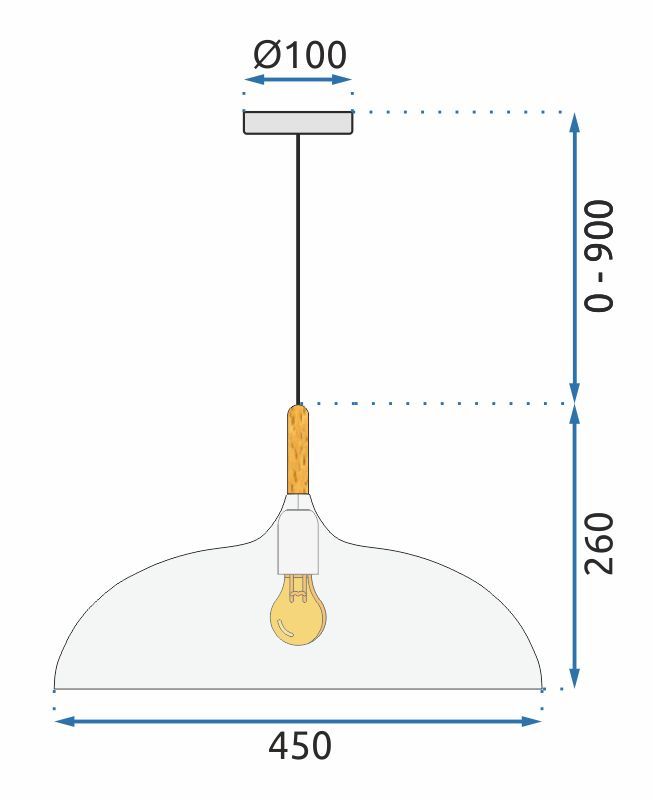 Lampa DE TAVAN ANZO negru  10