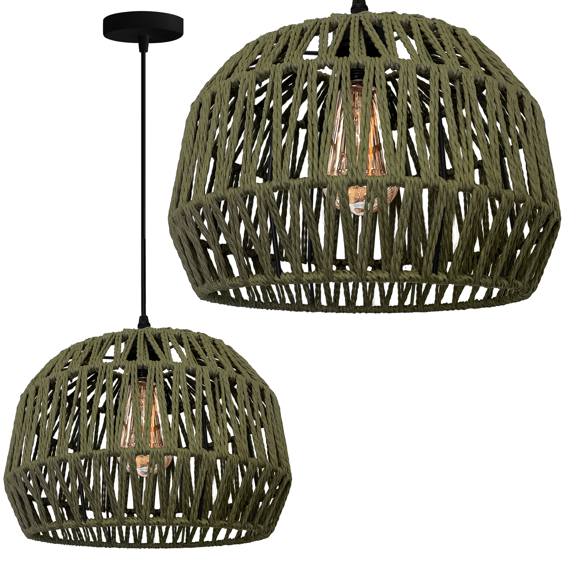 Lampa zielona Boho APP1293-1CP 1