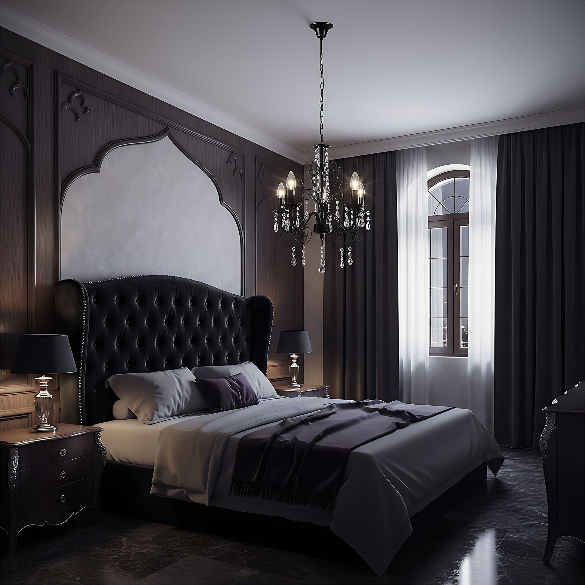 Lampă Suspendată Ebt010-5cp Black  3