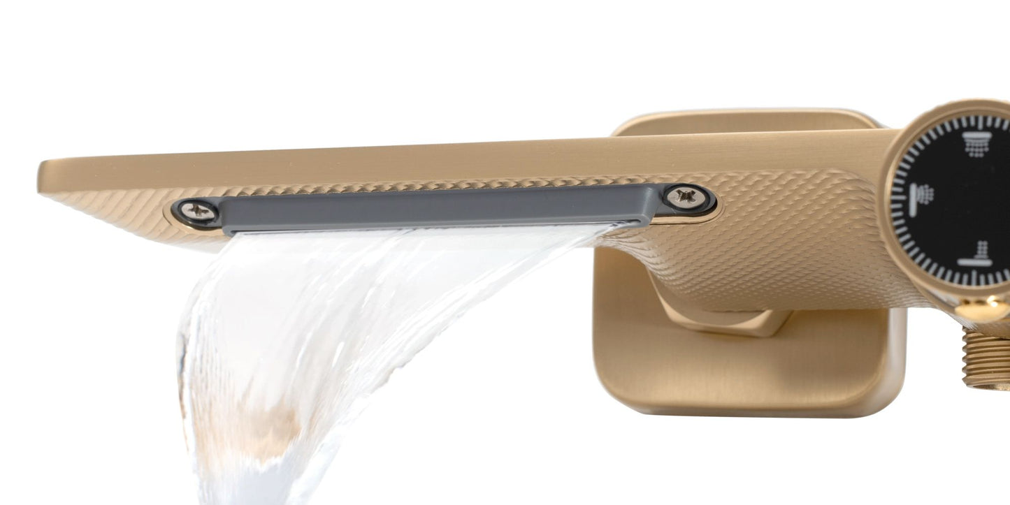 Coloana de dus REA HELIX Brush Gold  5