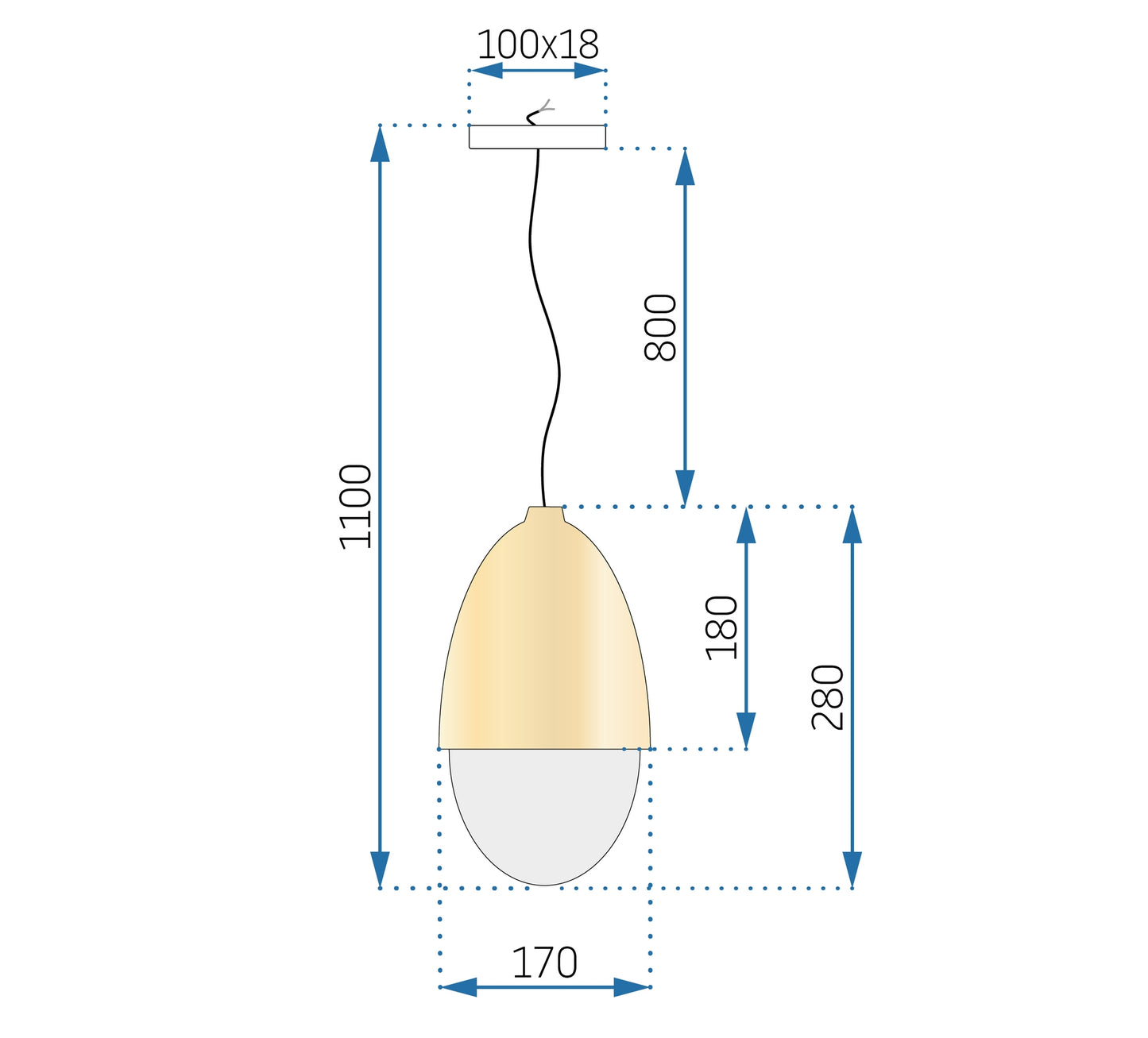 Lampa Metal Wood APP952-1CP  6