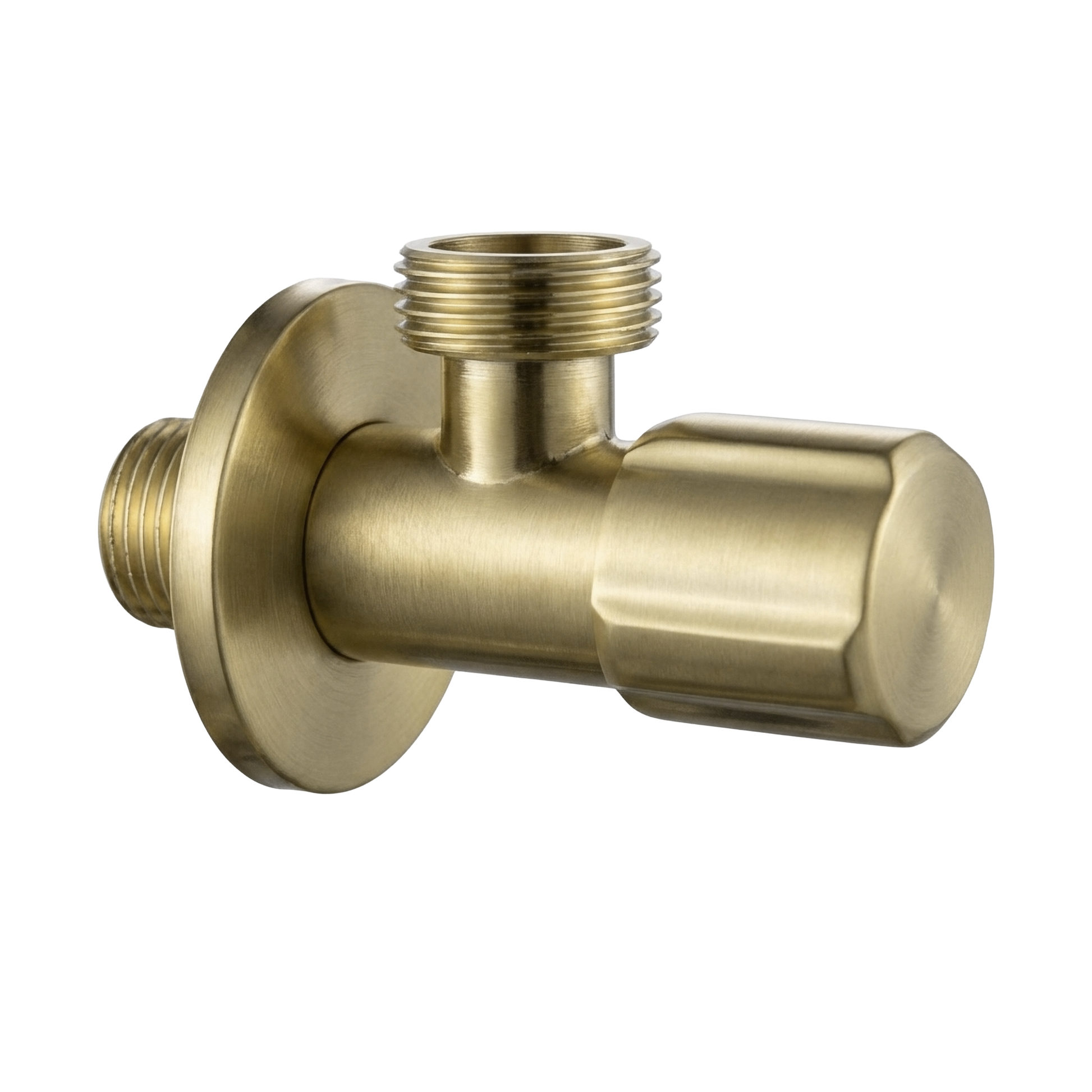 Robinet colțar 02 1/2" x 3/4" Brush Gold  1