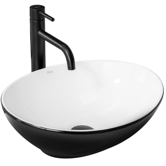 Lavoar pe blat Rea Sofia White Black 1