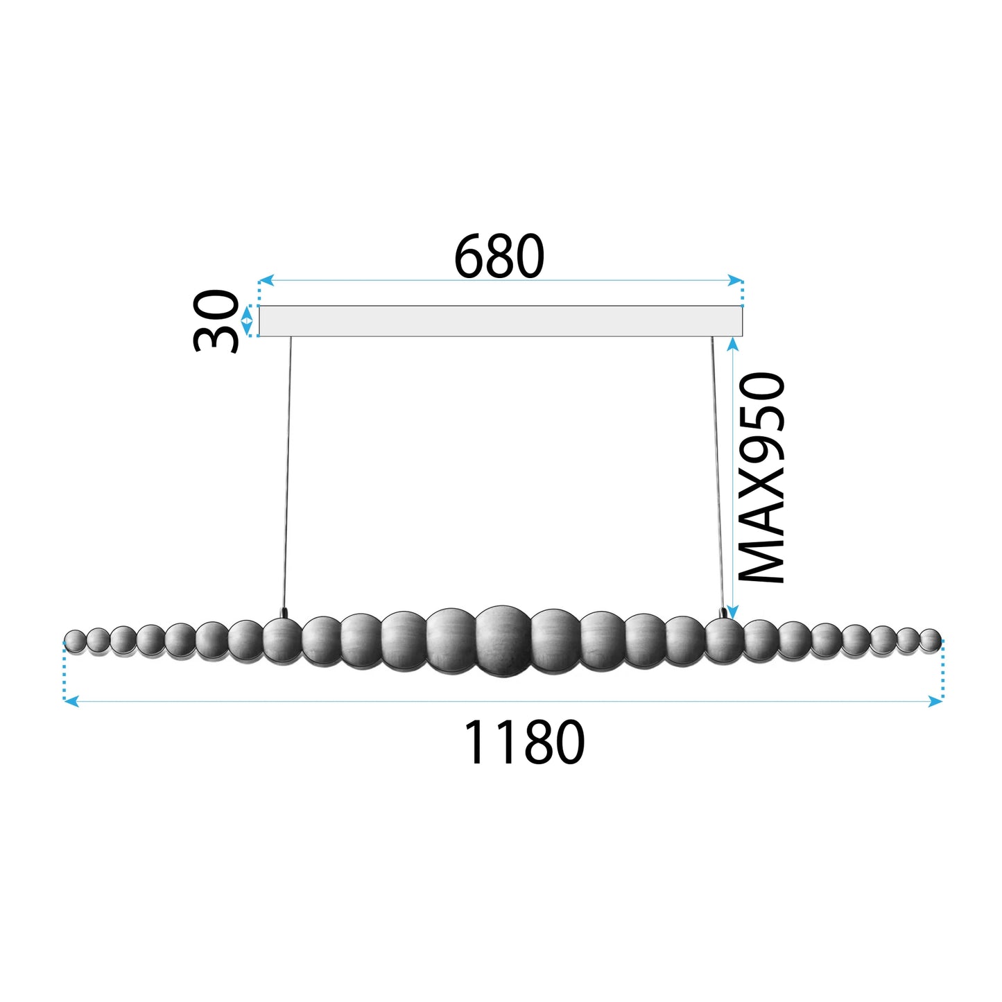 Lampă Suspendată Wood App1501-cp  7