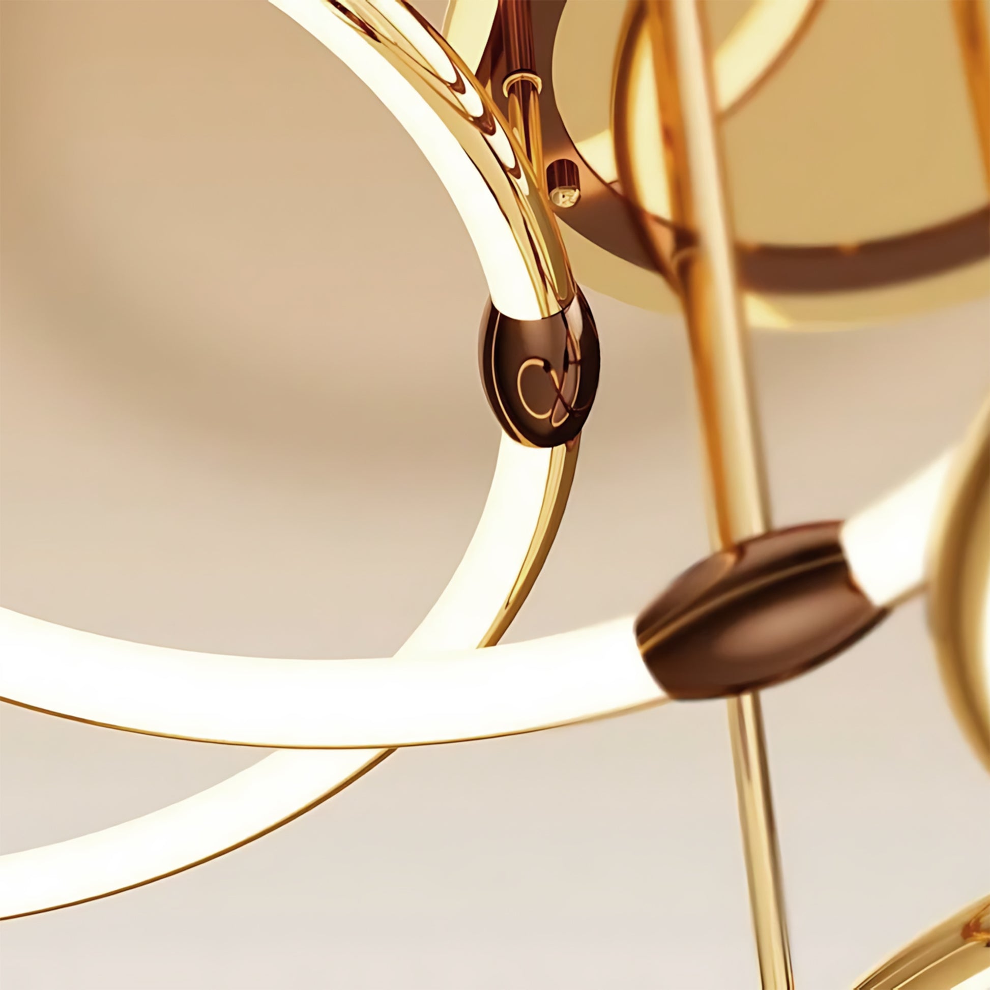 Lampă De Tavan G122-3c Gold Led  4