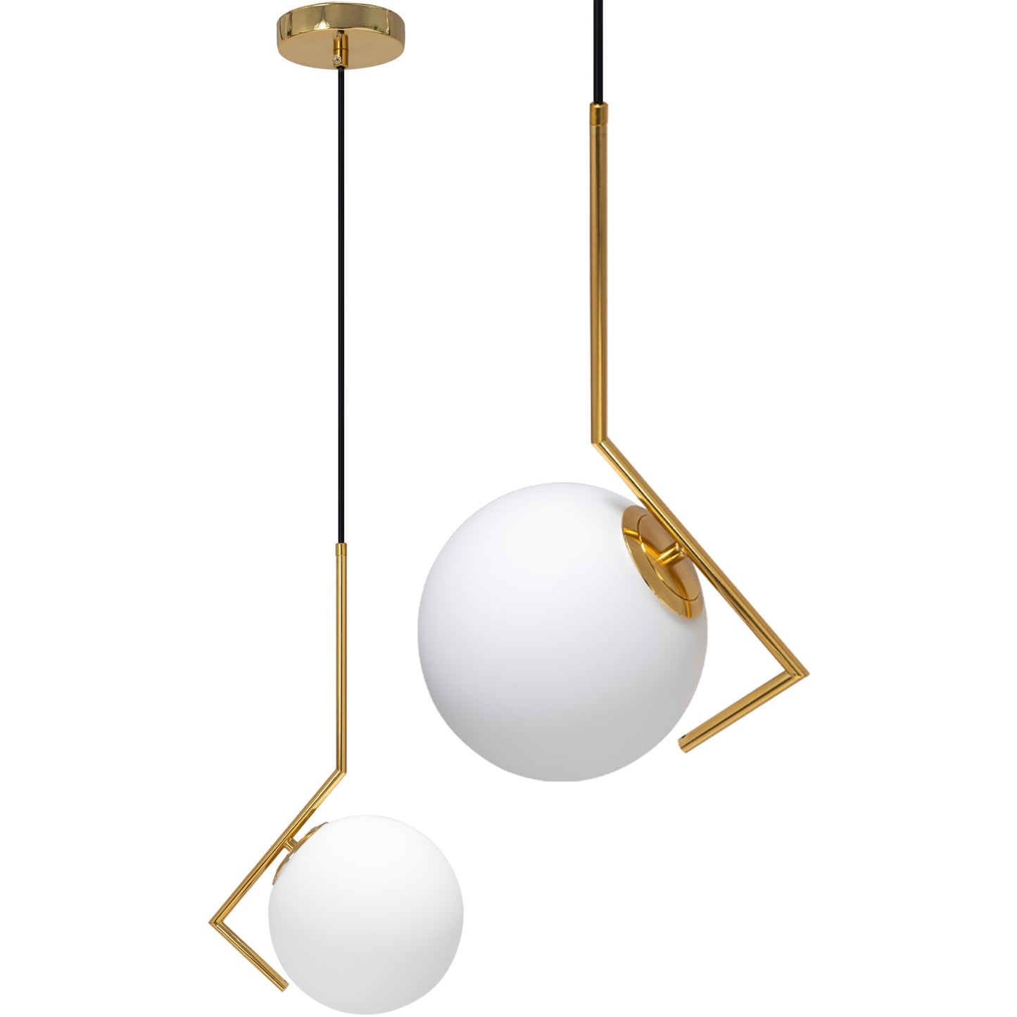 Lampă de tavan modernă din sticlă aurie APP429-1CP  1