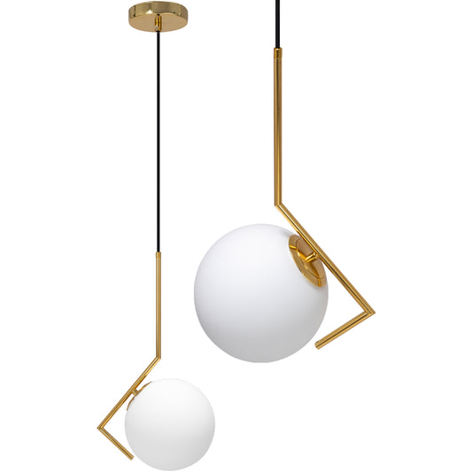 Lampă de tavan modernă din sticlă aurie APP429-1CP  1