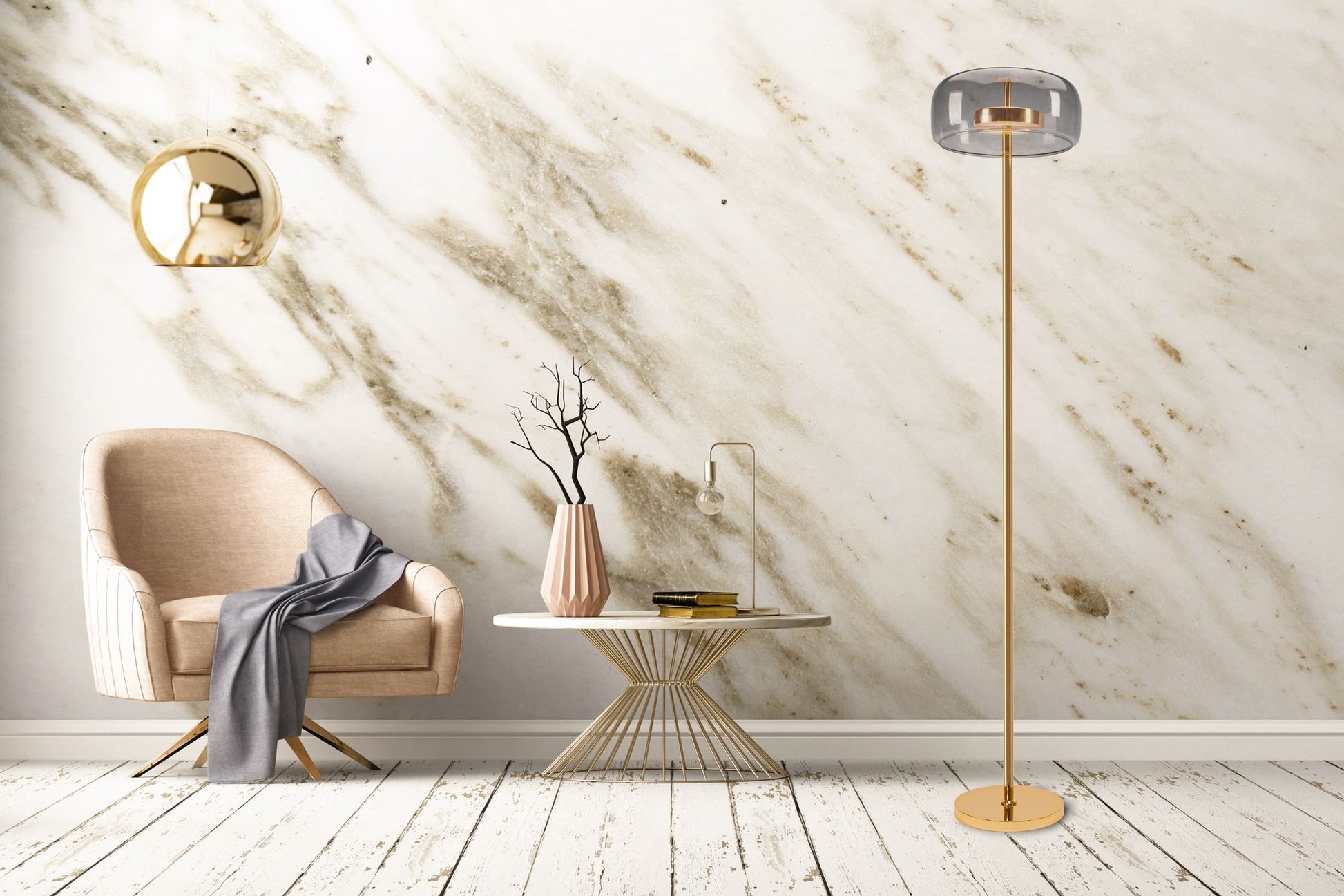 Lampă de podea LED Gold APP749-1F  5