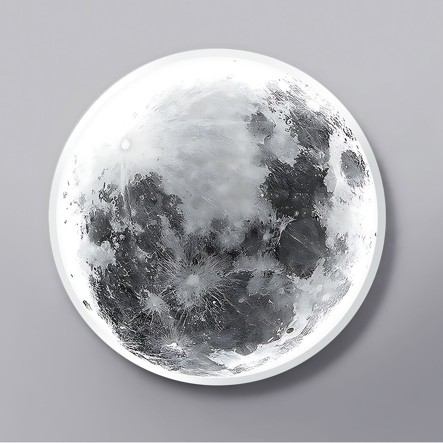Lampă De Tavan App1806-cw Moon Led White  9