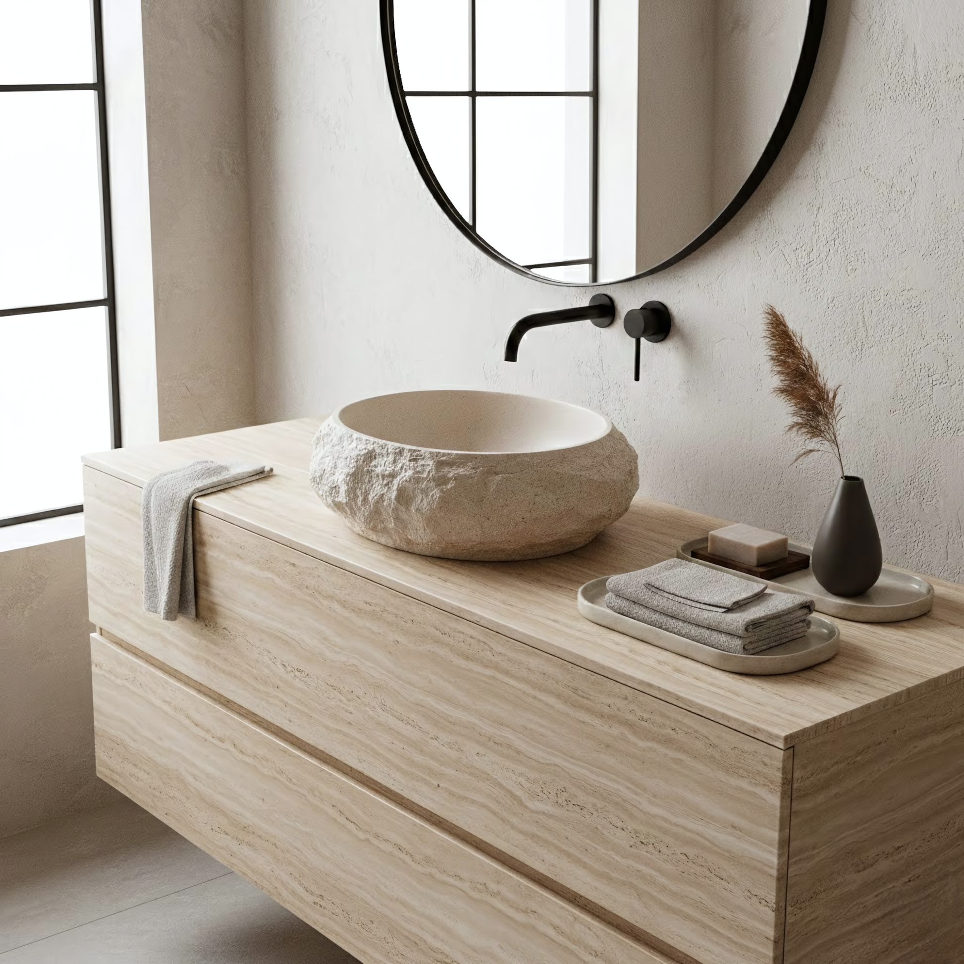 Lavoar pe blat Mika Warm Beige  7