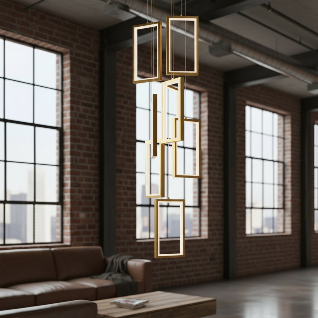 Lampa Led Lhj090-7cp Gold  5