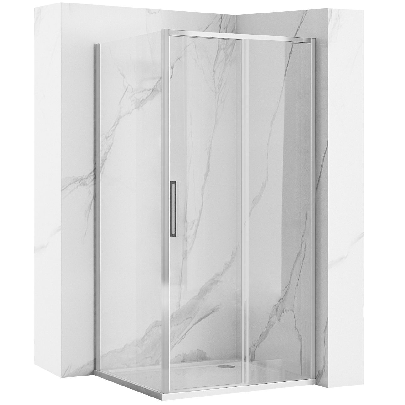 Cabina dus Rapid Slide Chrom Usa: 110 Perete: 80 1