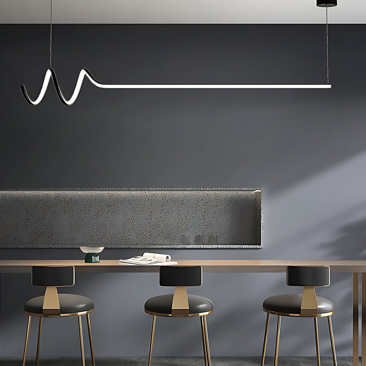 Lampă Suspendată Lhj030-cp 120cm Neagră  13
