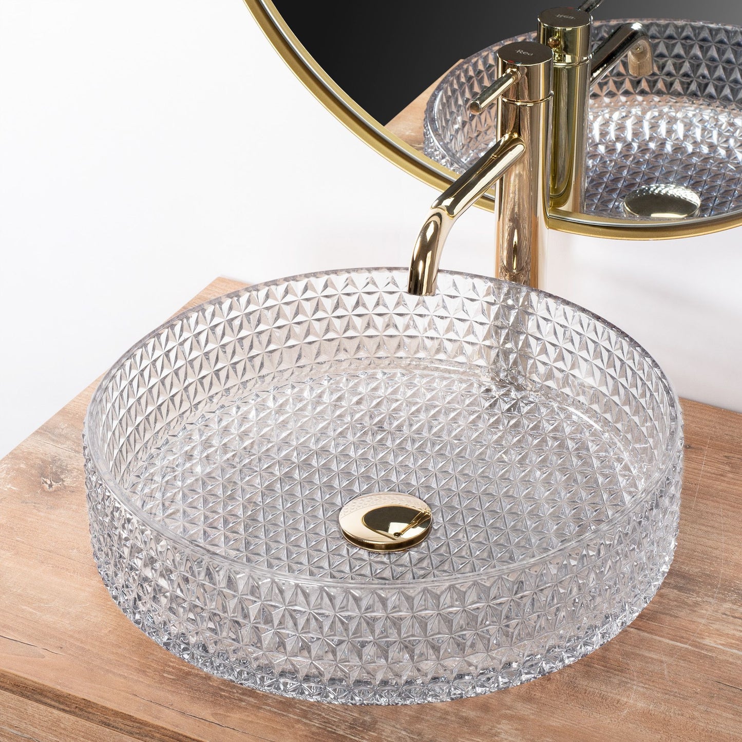 Lavoar pe blat Rea Cristal Transparent 39 5