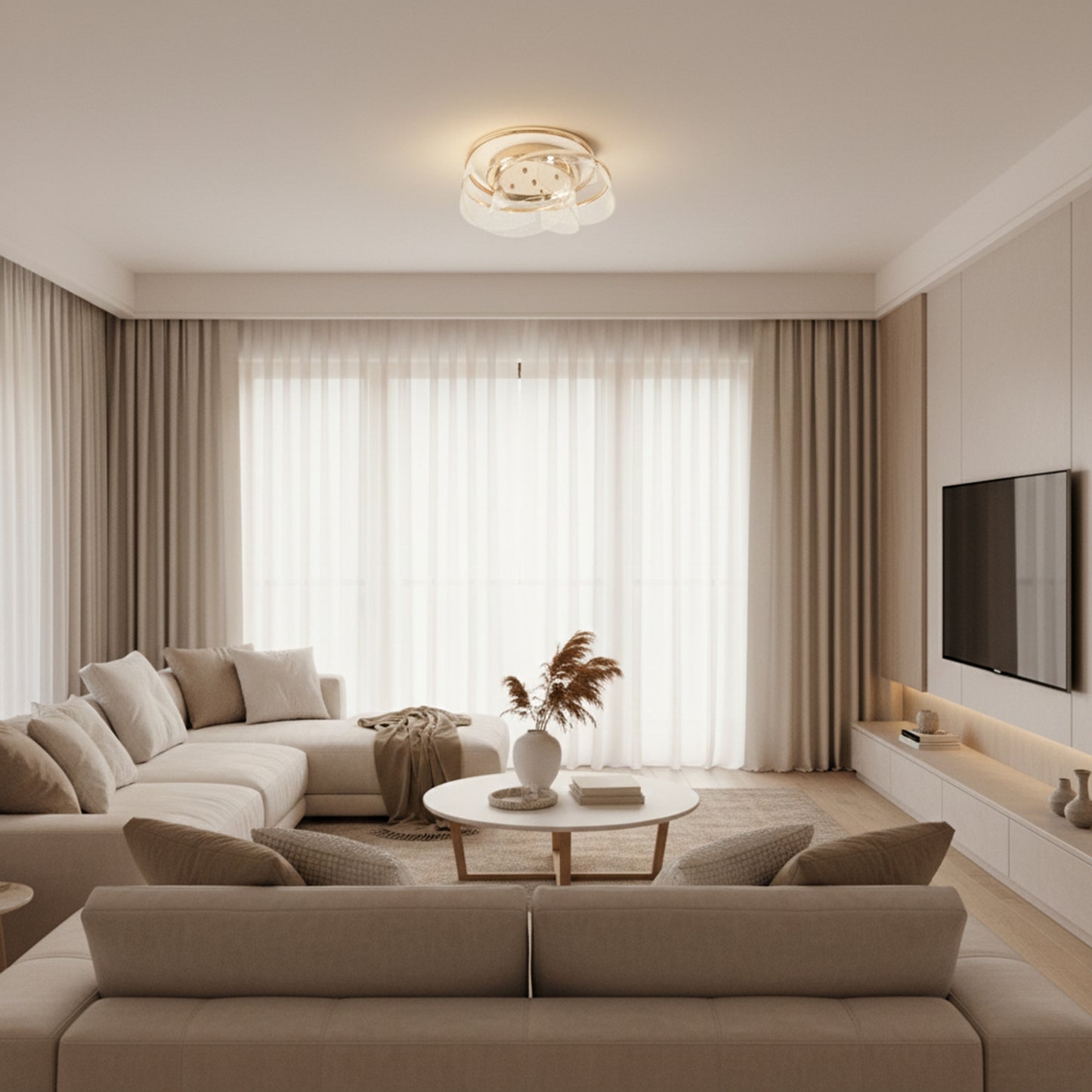 Lampă De Tavan G139-c Gold Led  4