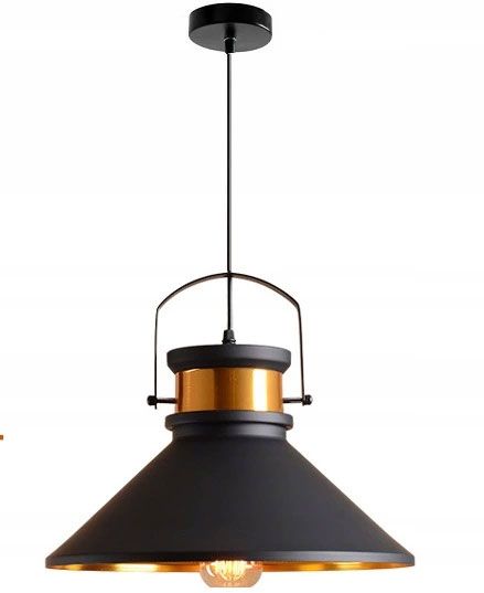 Lampa DE TAVAN ASTI B negru / Auriu  2