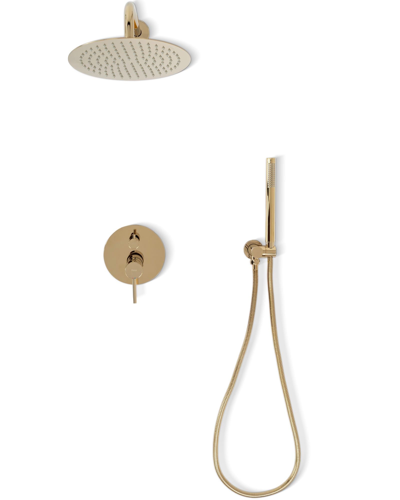 Set de dus incastrabil Rea Lungo L. Gold Auriu + BOX 2