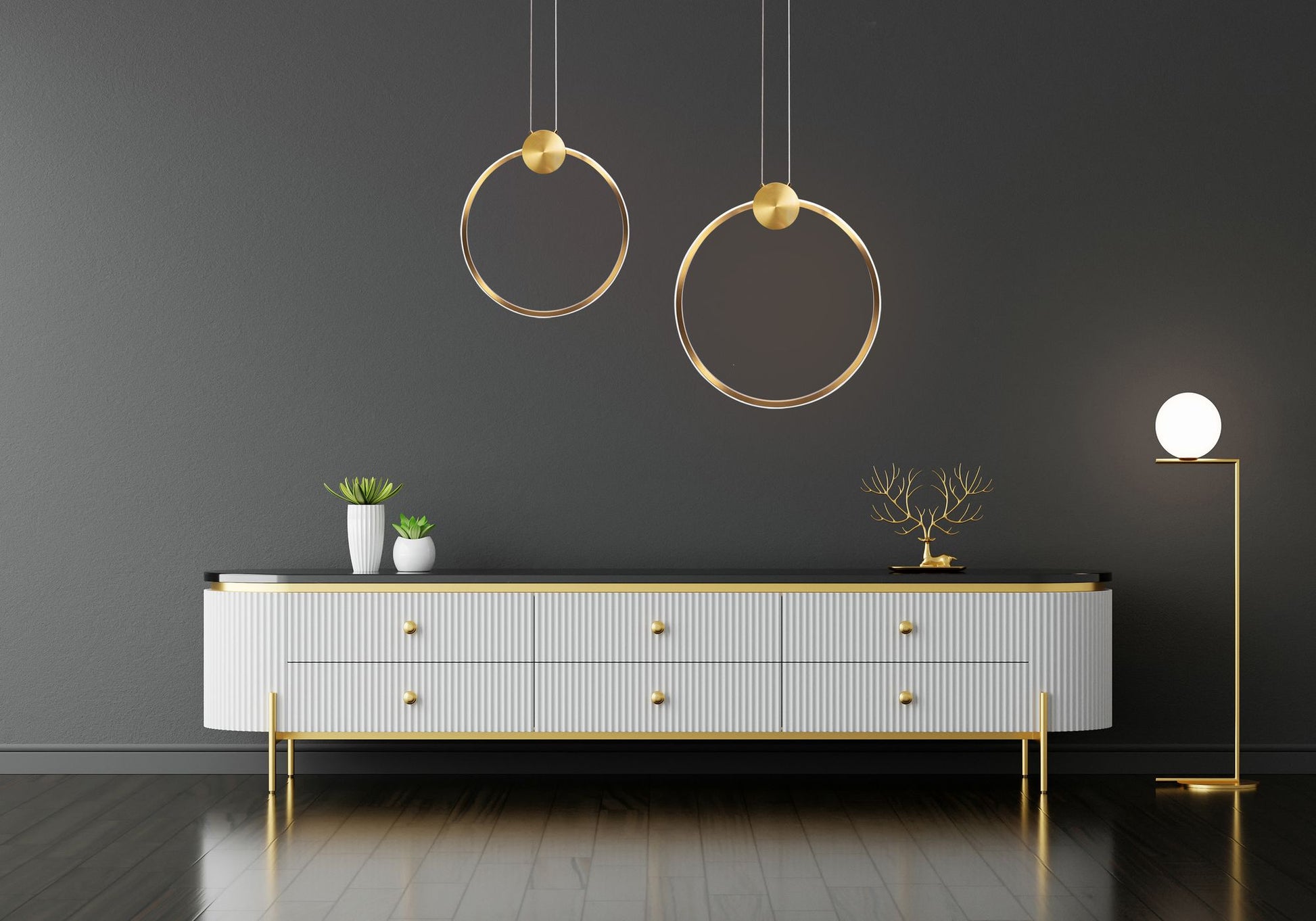 Lampă de tavan LED APP1397-CP OLD GOLD 40cm  5