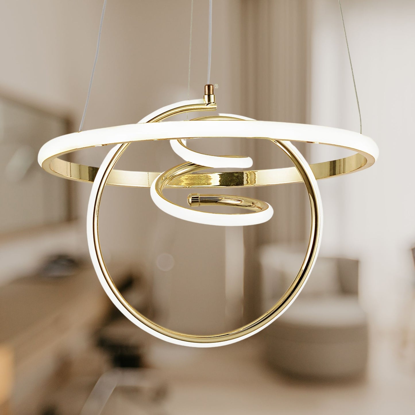 Lampă Suspendată Led G066-cp Gold  2
