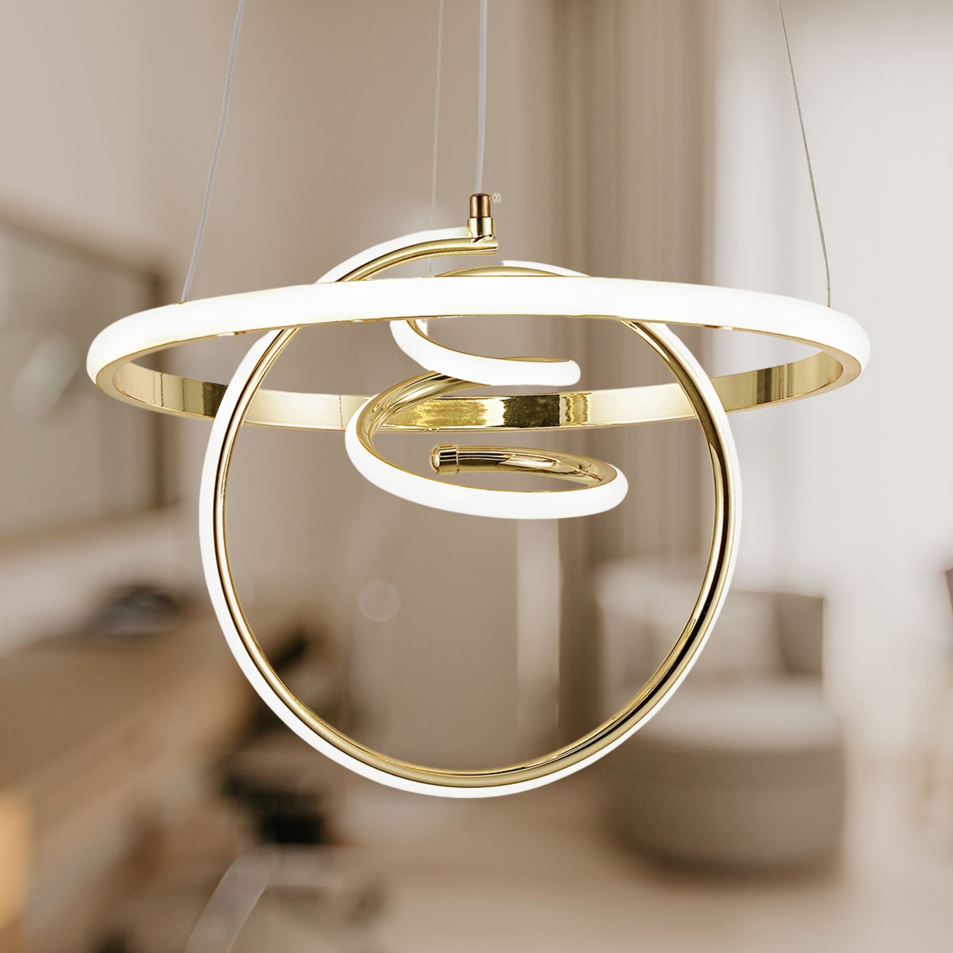 Lampă Suspendată Led G066-cp Gold  2