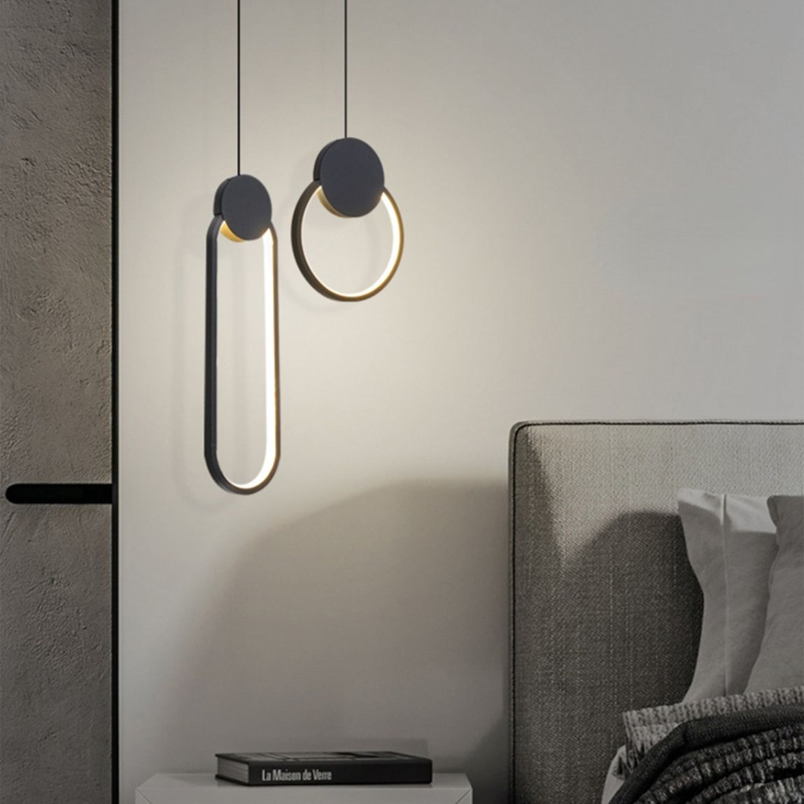 Lampă suspendată de tavan LED APP851-CP BLACK  4