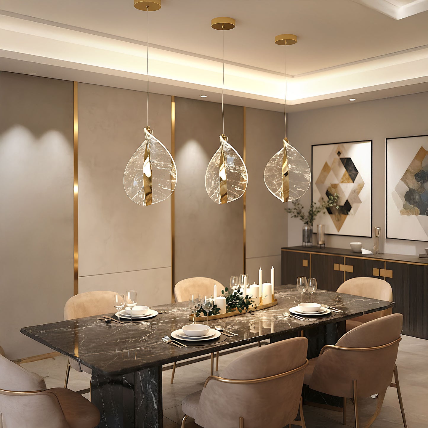 Lampa Led G129-cp Gold  6