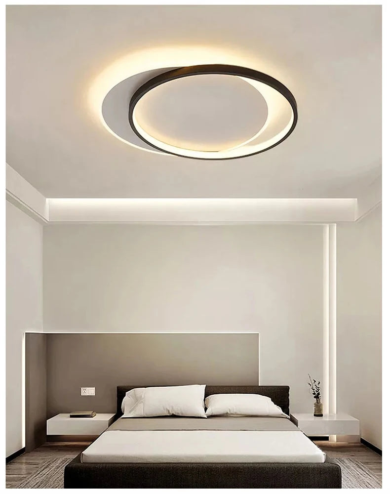 Lampă De Tavan Led Lhj076-c Neagră 40 Cm  5