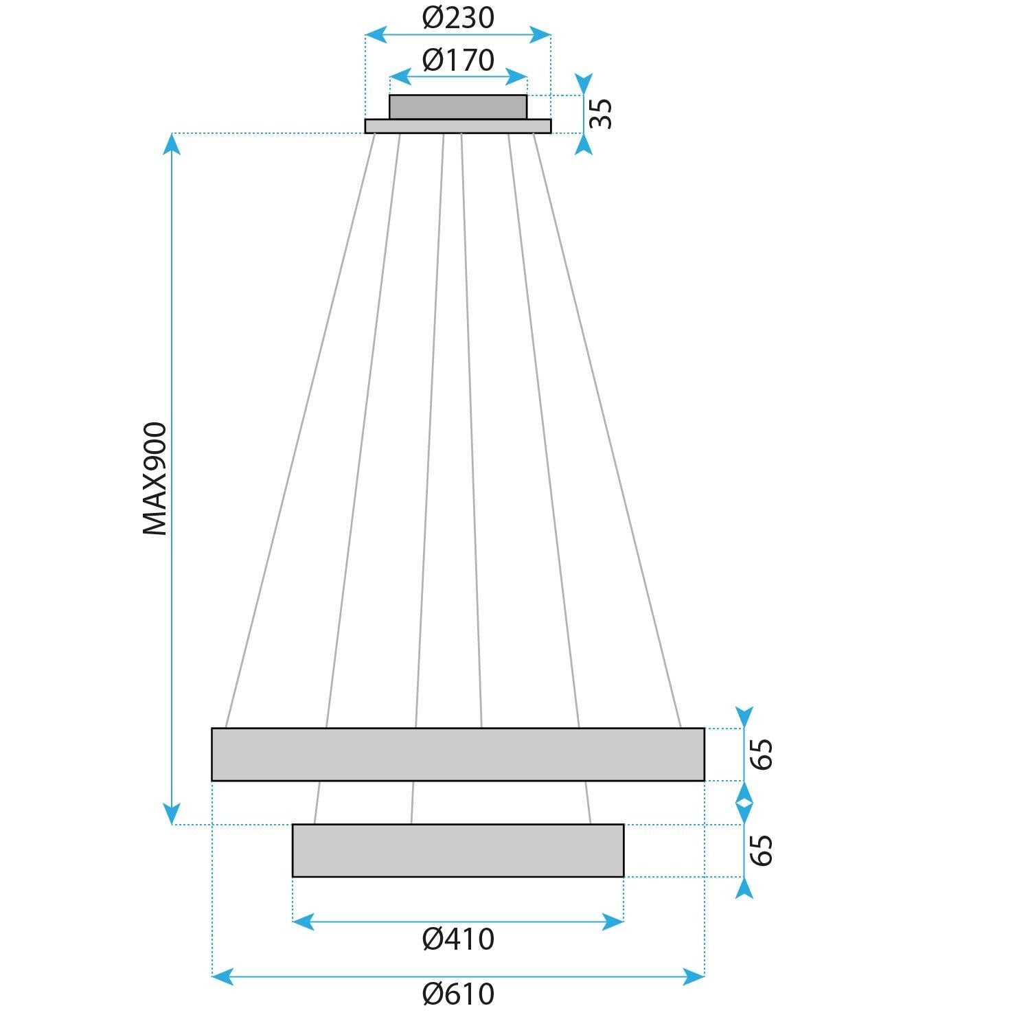 Lampa Led G043-2cp Gold  5