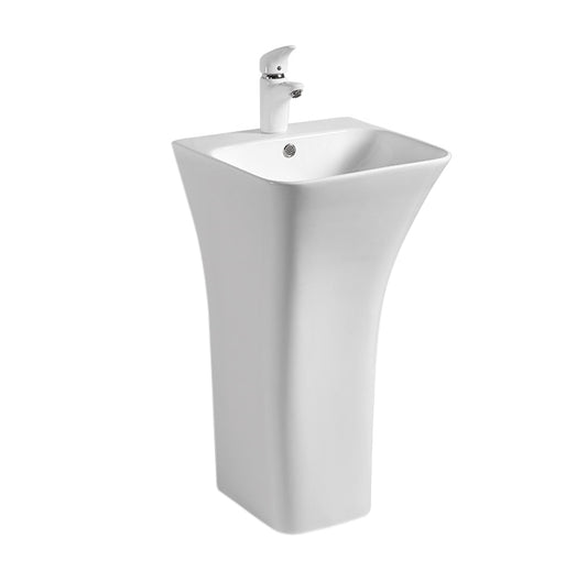 Lavoar De Podea Freestanding Rea Ada Slim Alb  1
