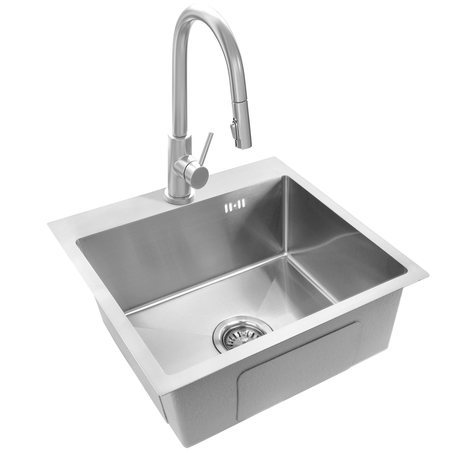 Chiuvetă Inox Leo 50 Brush Nickel fără robinet de bucătărie 5