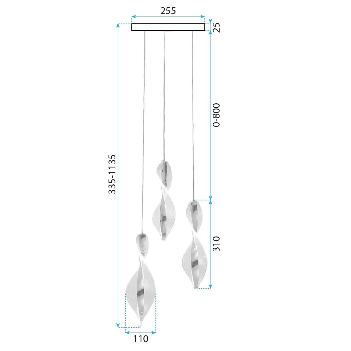 Lampa Led G028-3cp Gold  7