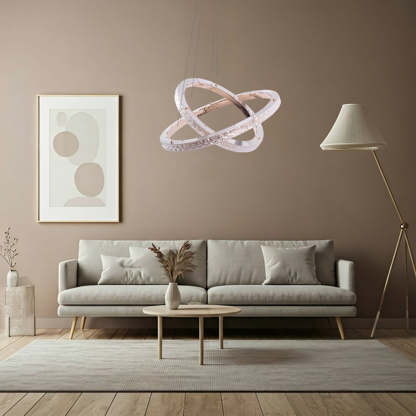 Lampa Led Ms011-cp Rose Gold 59cm  2
