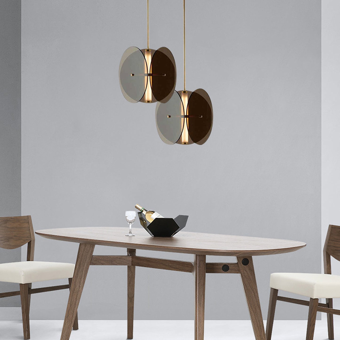 Lampă Suspendată Black App1675-cp Round  2