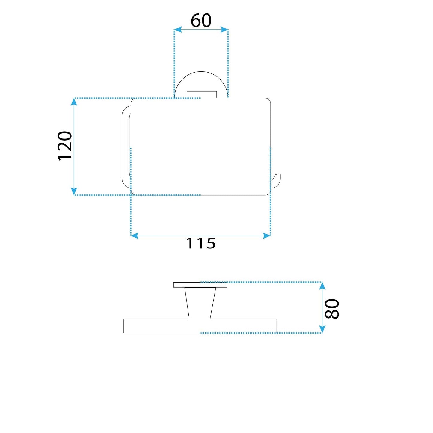 Suport Hârtie Igienică 16101 Aristo Cupru Periat  5