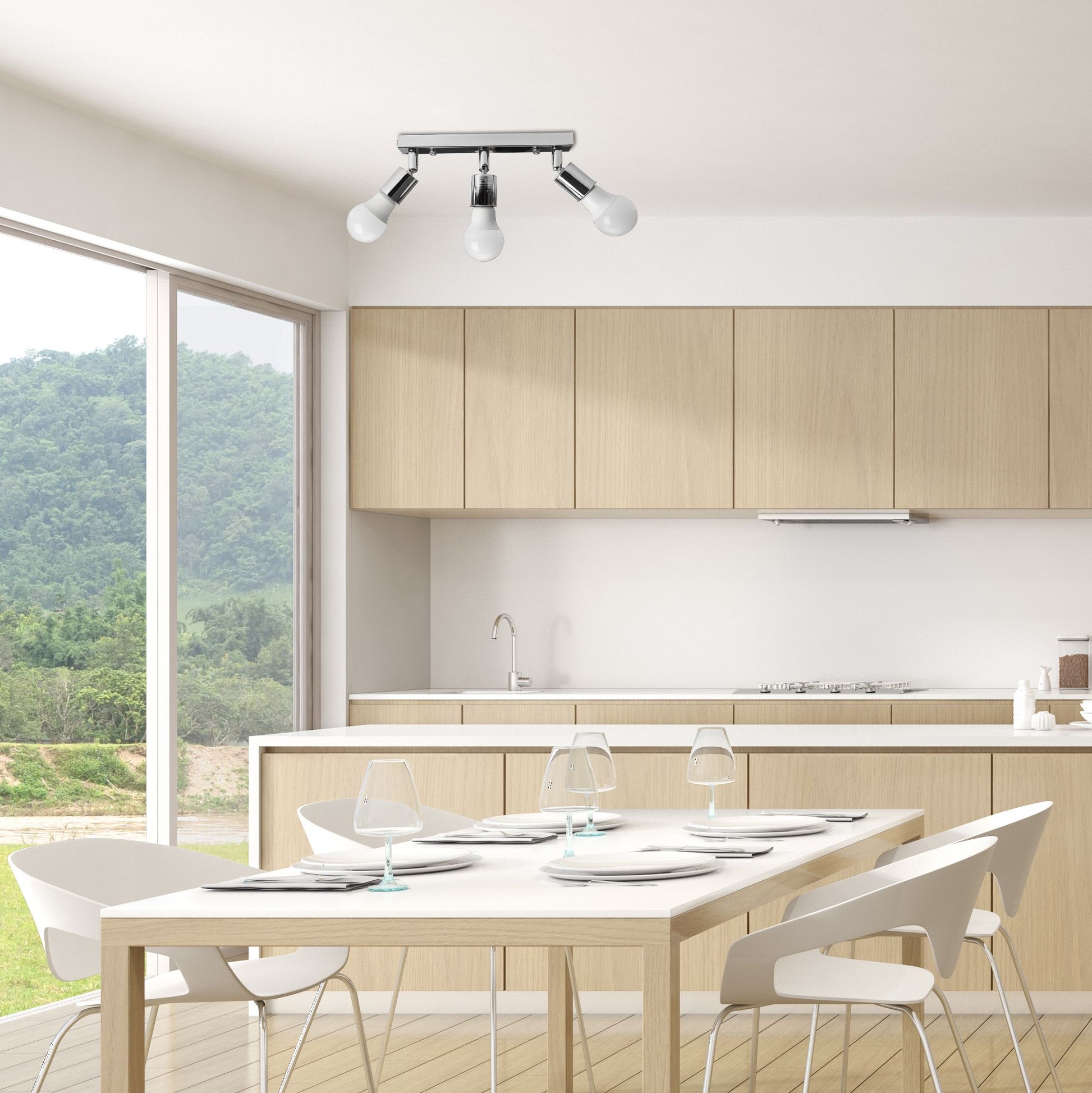 Lampa pentru plafon Chrome APP700-3C 4
