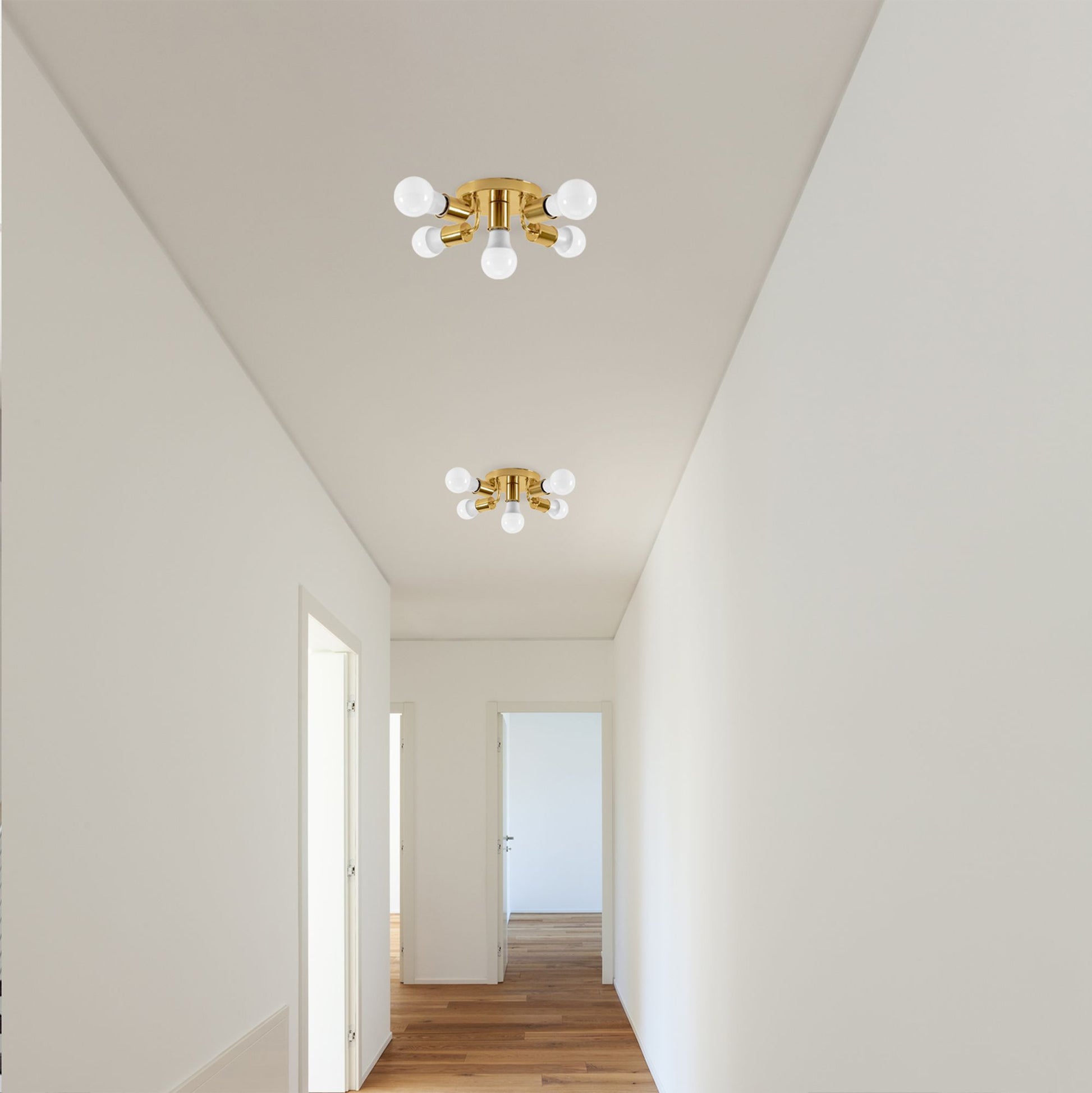 Lampă de tavan cu reflector metalic Auriu APP708-5c  4