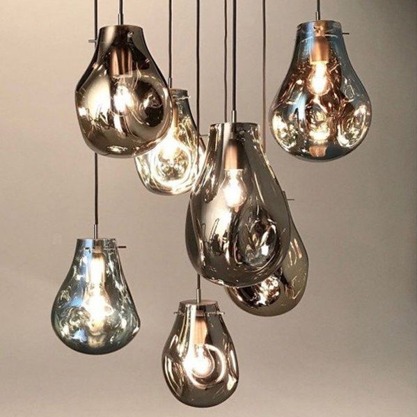 Lampa DE TAVAN SUSPENDABILA din sticla APP328-1CP Amber  5