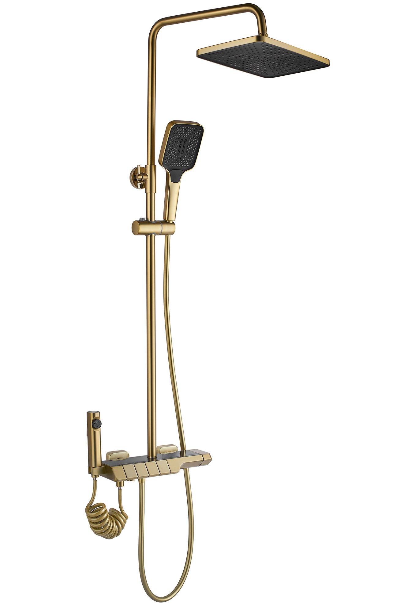 Coloana de dus cu termostat REA ROB Gold Brush  7