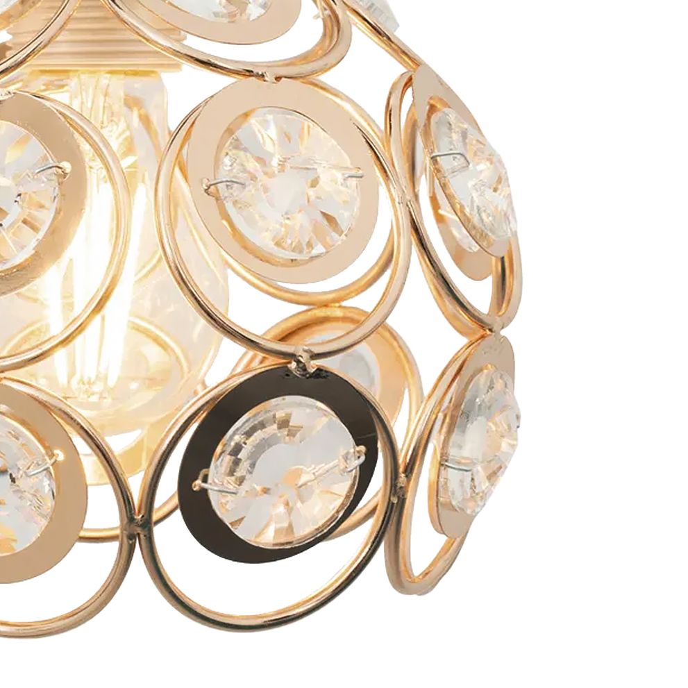 LAMPĂ ELEGANTĂ DE PLAFON APP205-1C CRISTAL AURIU 3