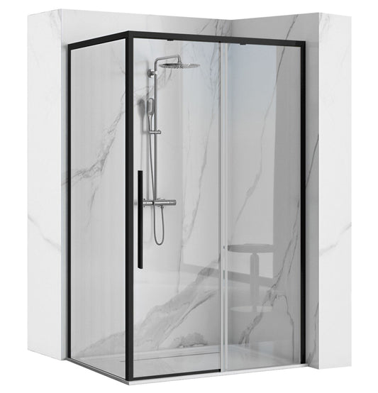 Cabina de dus SOLAR BLACK MAT 120x90  1