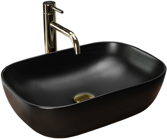 Lavoar pentru blat Rea Belinda Black Mat 1