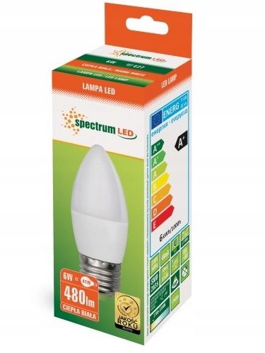 Bec LED Cald E-27 230V 6W Lumanare 13061  2