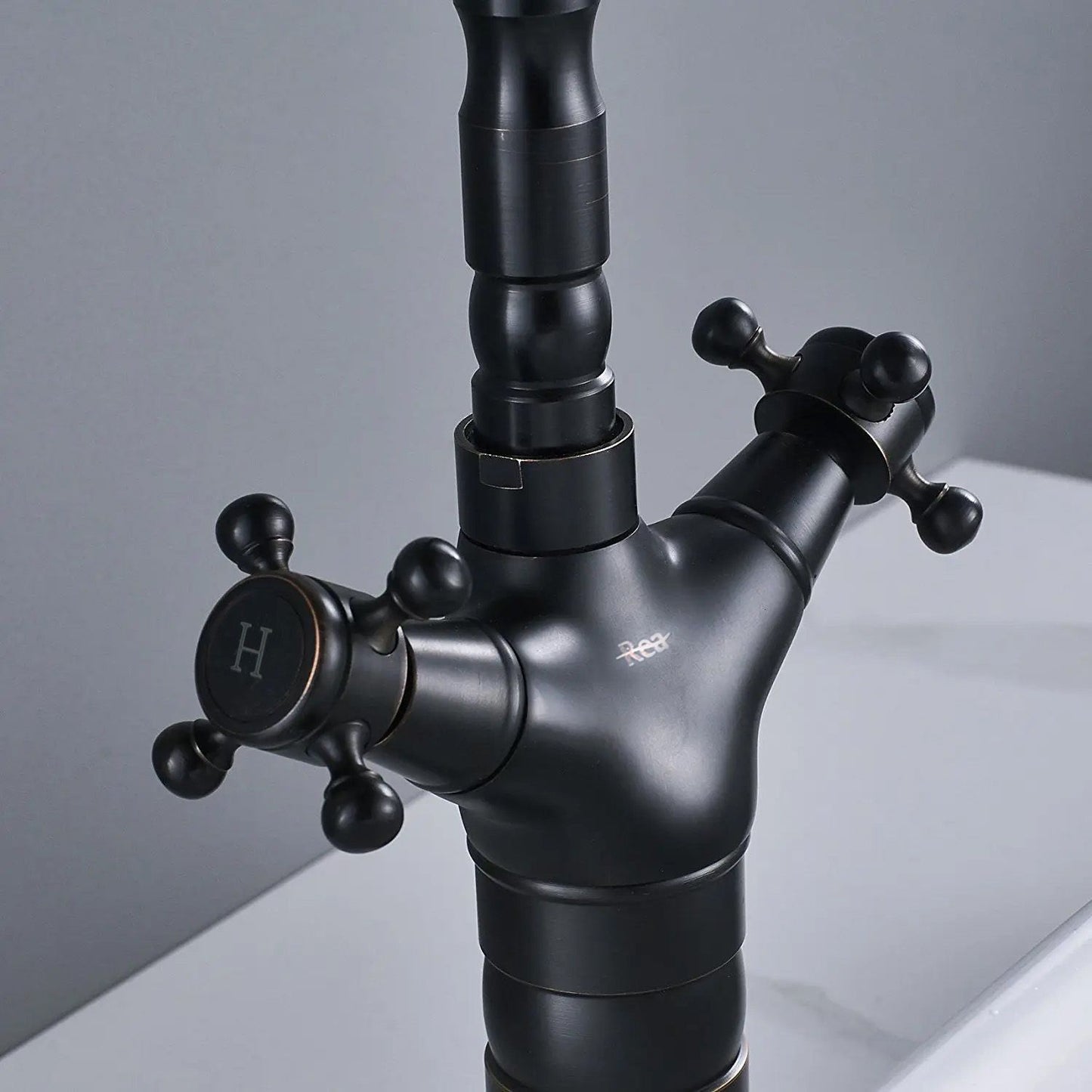 Baterie pentru baie / de bucătărie Rea Rustico Old Black  3