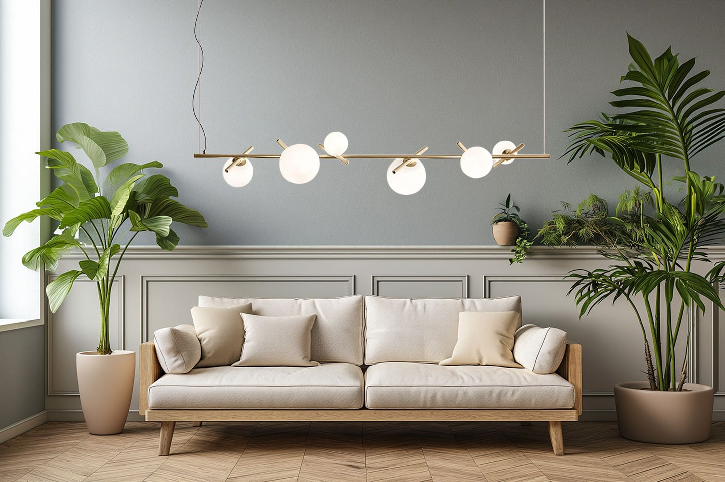 Lampă Suspendată APP1664-6CP Gold  7