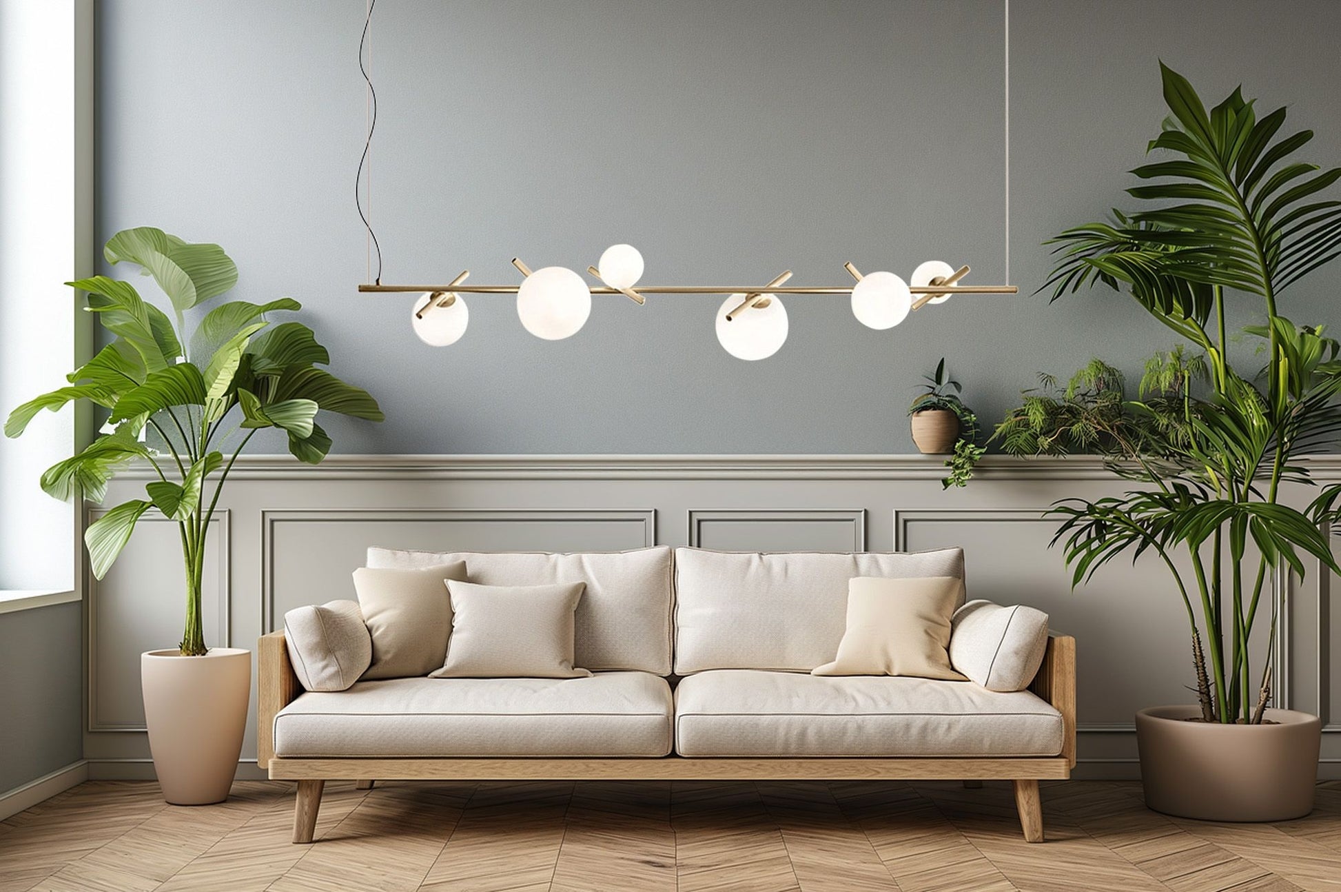 Lampă Suspendată APP1664-6CP Gold  7