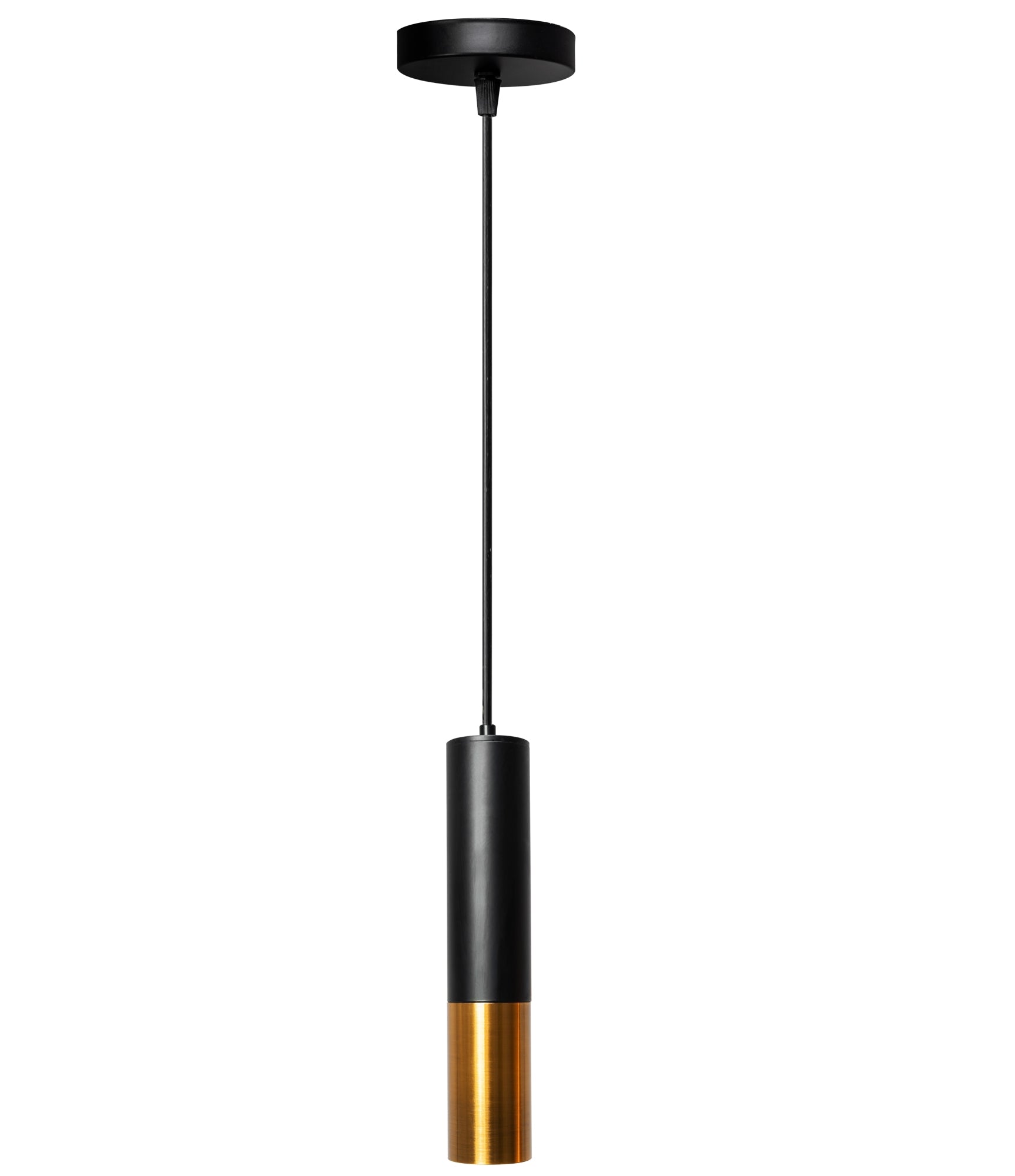 Lampă Suspendată De Tavan Din Metal Negru Auriu APP469-1CP  2