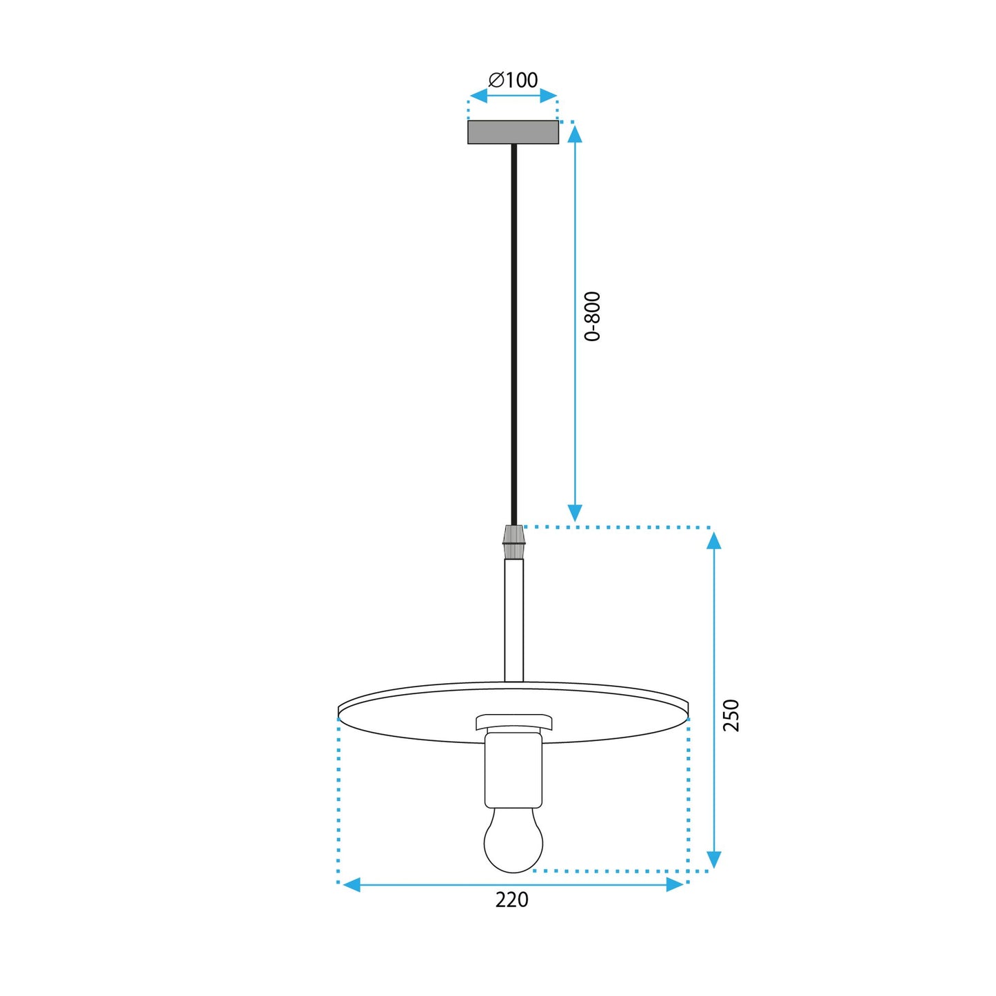Lampă suspendată APP1181-1CP  6